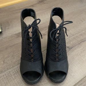 Restricted Webster Peep Toe Bootie